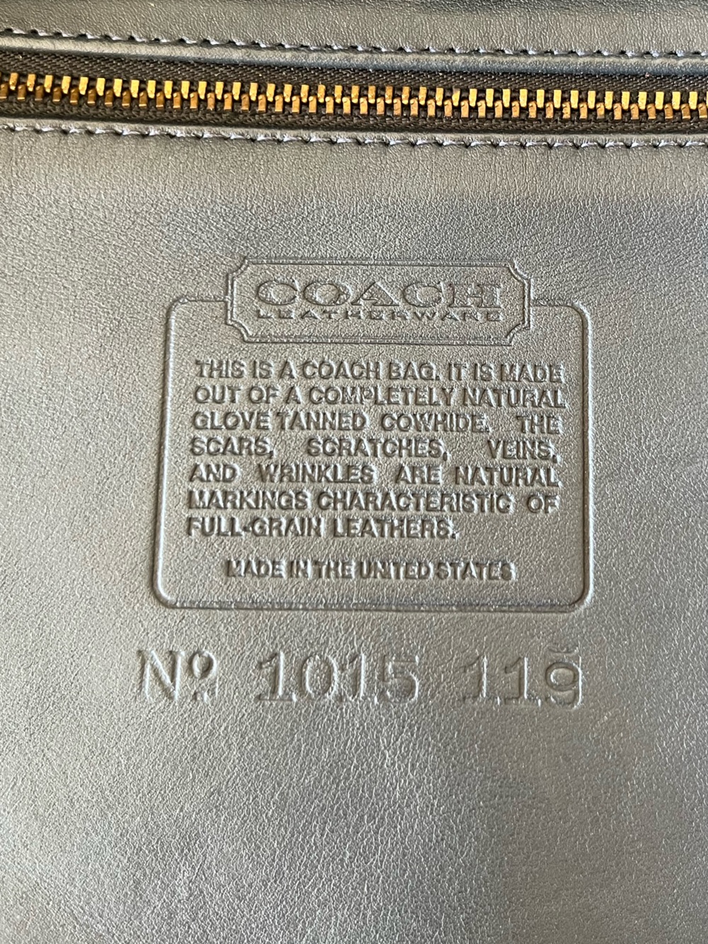 Vintage COACH Whitney 4415 blue / gray flap bag - Picture 4 of 15